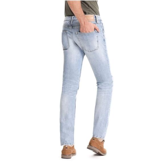 D-ID Mens Slim Fit Pattern 330 Jeans 36x32 - Picture 2 of 10